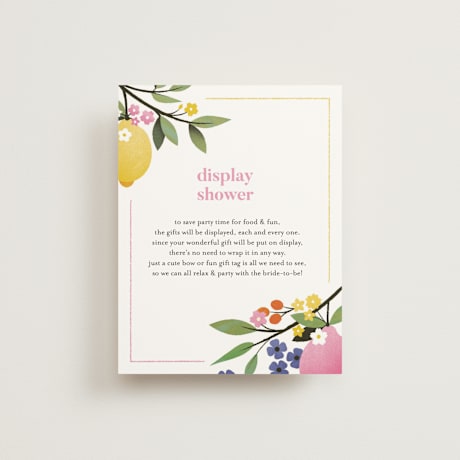Bridal Shower Insert Cards