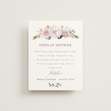 Bridal Shower Insert Cards