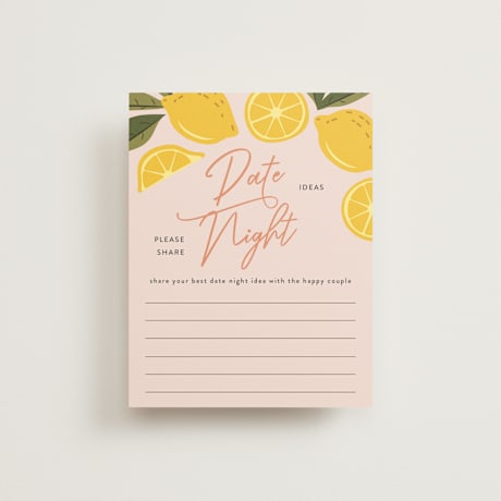 Bridal Shower Insert Cards