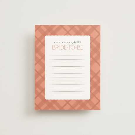 Bridal Shower Insert Cards