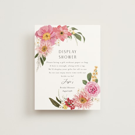 Bridal Shower Insert Cards