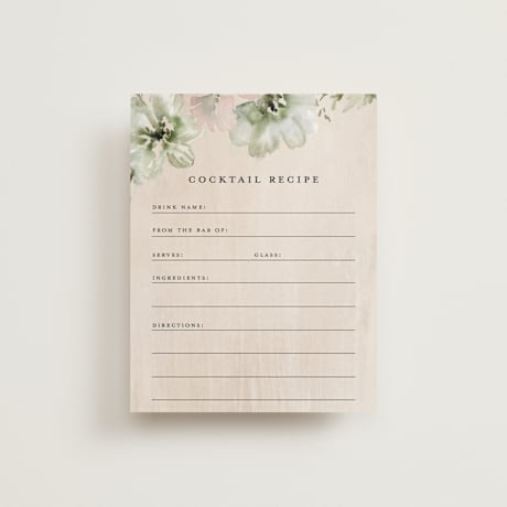 Bridal Shower Insert Cards