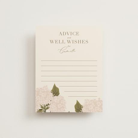 Bridal Shower Insert Cards