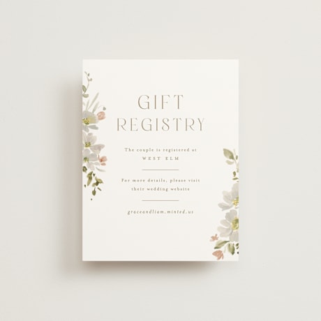 Bridal Shower Insert Cards