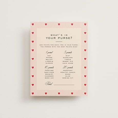 Bridal Shower Insert Cards