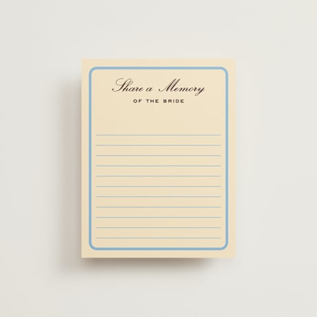 Bridal Shower Insert Cards