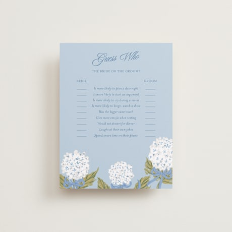 Bridal Shower Insert Cards