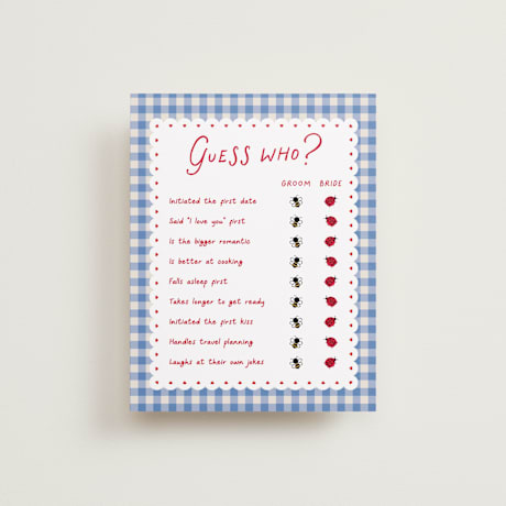 Bridal Shower Insert Cards