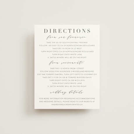 Direction Cards