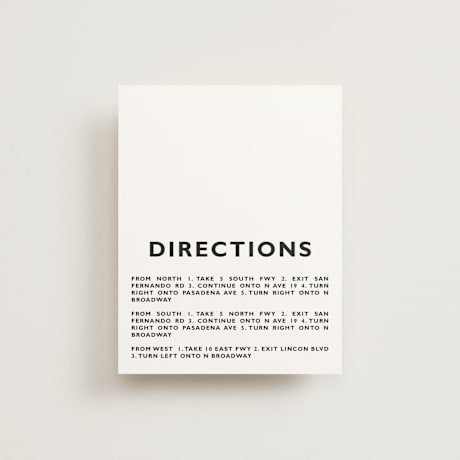 Direction Cards