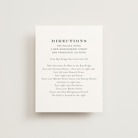 Direction Cards
