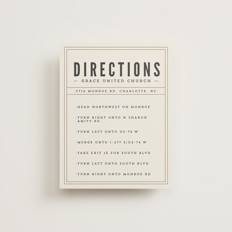 Direction Cards