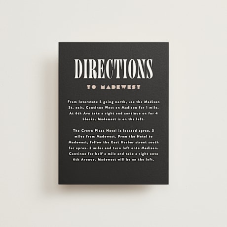 Direction Cards