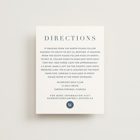 Direction Cards