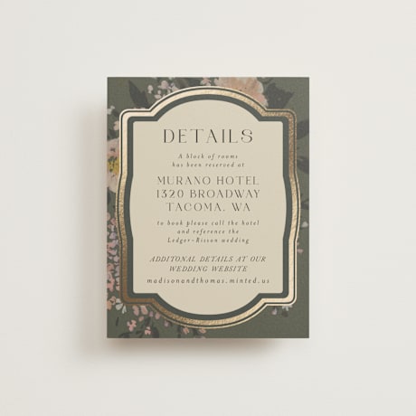 Foil-Pressed Direction Cards