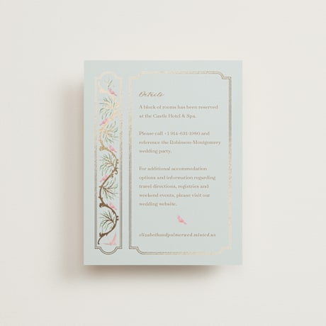Foil-Pressed Direction Cards