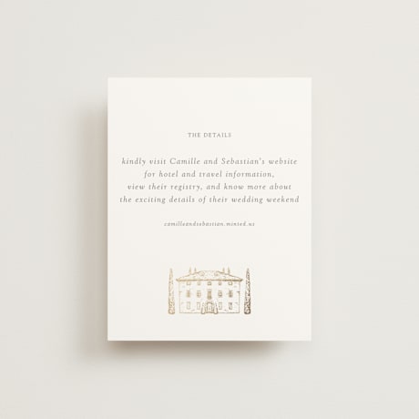 Foil-Pressed Direction Cards