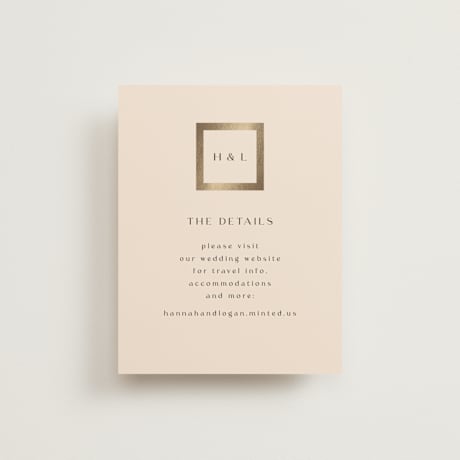 Foil-Pressed Direction Cards