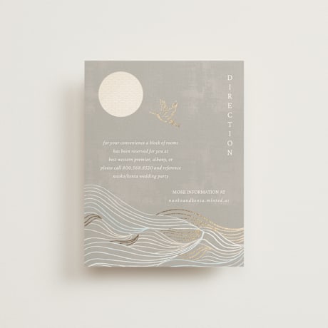 Foil-Pressed Direction Cards