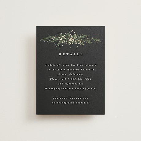 Foil-Pressed Direction Cards