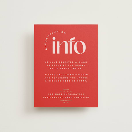 Foil-Pressed Direction Cards