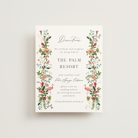 Foil-Pressed Direction Cards