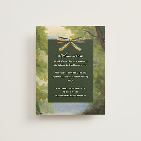 Foil-Pressed Direction Cards