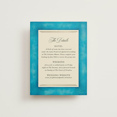 Foil-Pressed Direction Cards