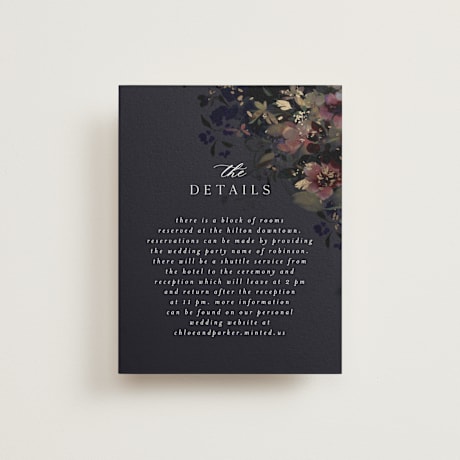 Foil-Pressed Direction Cards