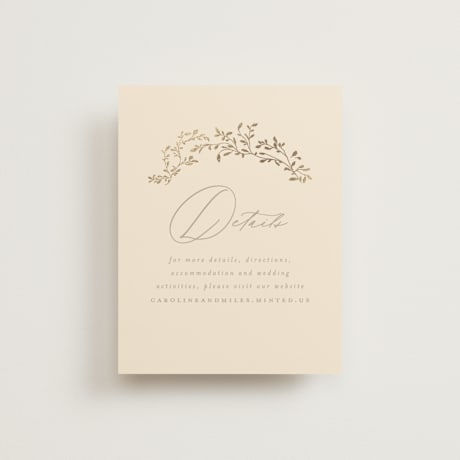 Foil-Pressed Direction Cards