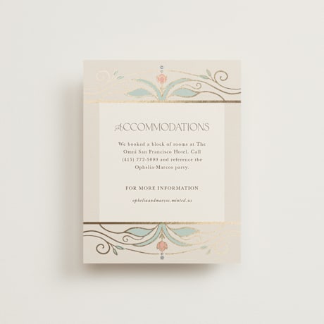 Foil-Pressed Direction Cards