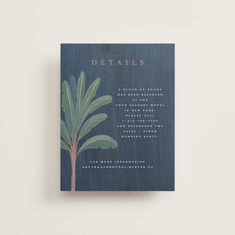 Foil-Pressed Direction Cards