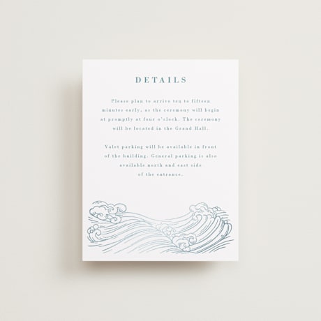 Foil-Pressed Direction Cards