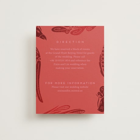 Foil-Pressed Direction Cards