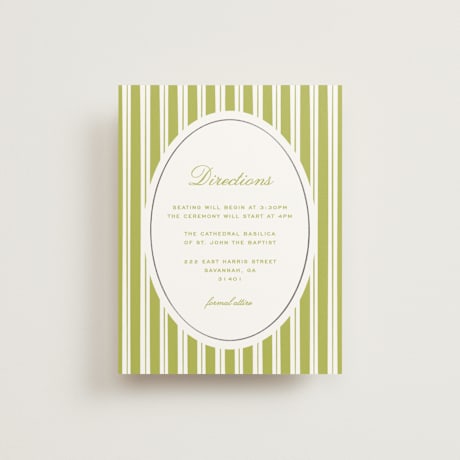 Foil-Pressed Direction Cards