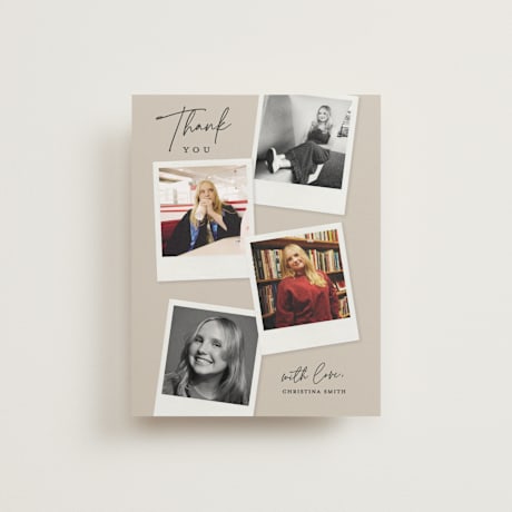 Flat Graduation Thank You Cards