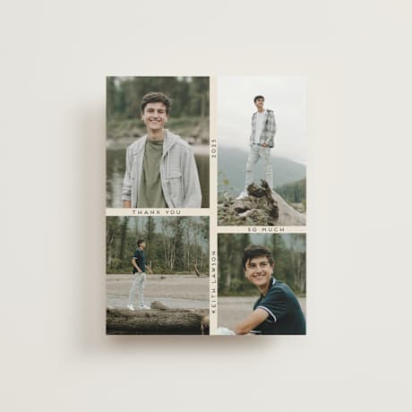 Flat Graduation Thank You Cards
