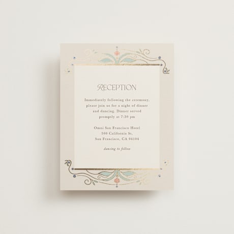 Foil-Pressed Reception Cards