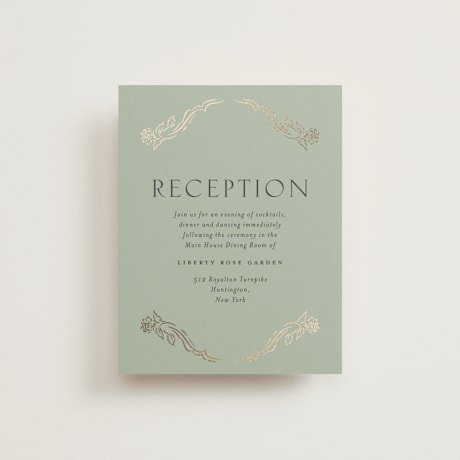 Foil-Pressed Reception Cards