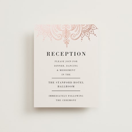 Foil-Pressed Reception Cards