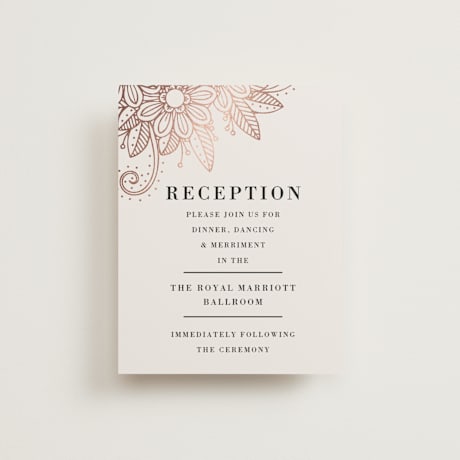 Foil-Pressed Reception Cards