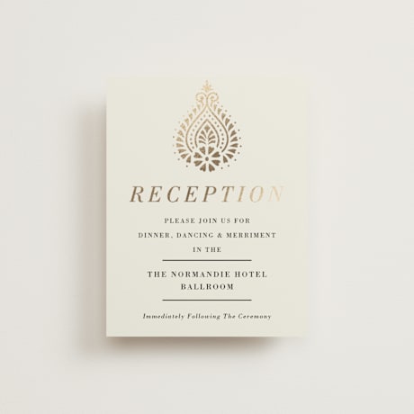 Foil-Pressed Reception Cards