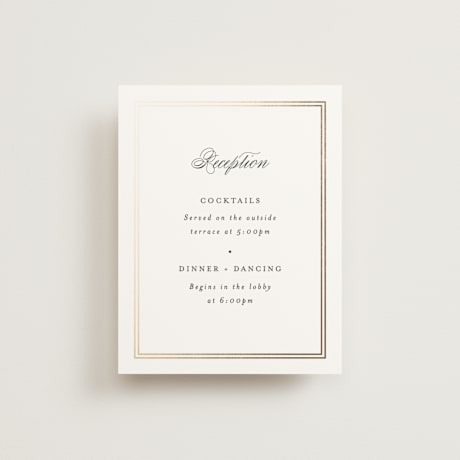 Foil-Pressed Reception Cards