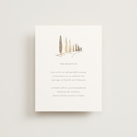 Foil-Pressed Reception Cards