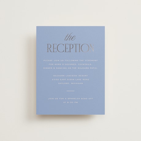 Foil-Pressed Reception Cards
