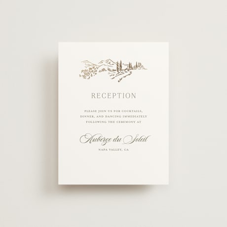 Foil-Pressed Reception Cards