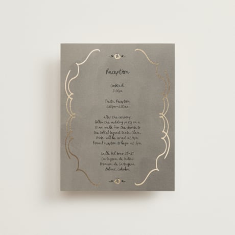 Foil-Pressed Reception Cards