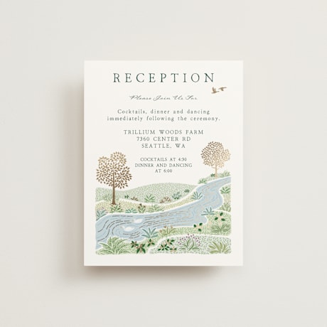 Foil-Pressed Reception Cards