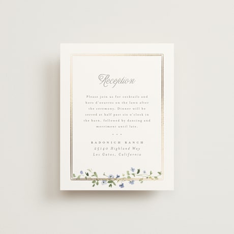 Foil-Pressed Reception Cards