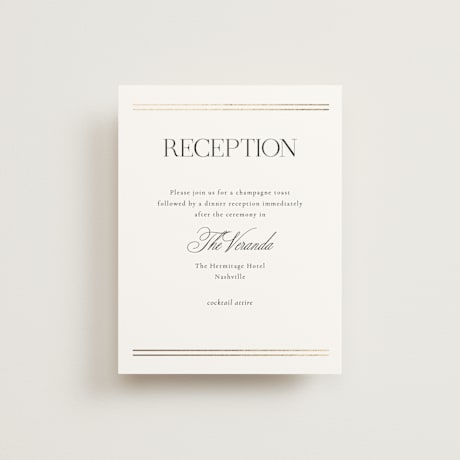 Foil-Pressed Reception Cards
